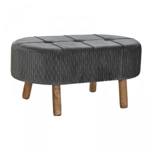 Taboret DKD Home Decor   Szary Naturalny Ciemny szary Drewno 80 x 46 x 38 cm