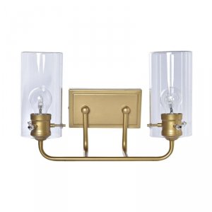 Lampa ścienna DKD Home Decor Szkło Złoty Metal 220 V 50 W (41 x 17 x 24 cm)