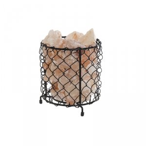 Dekoracja świetlna DKD Home Decor Sól Czarny Pomarańczowy 15 W 17 x 17 x 17 cm