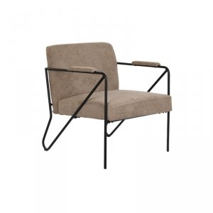 Fotel DKD Home Decor Brązowy Czarny 64 x 69,5 x 76 cm 66 x 69,5 x 78 cm