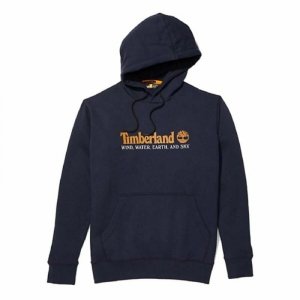 Bluza z kapturem Męska Timberland Wwes Ciemnoniebieski