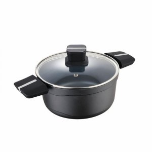 Garnek z Pokrywką San Ignacio Bistro SG6426 Czarny matowy Ø 24 x 12 cm 4 L