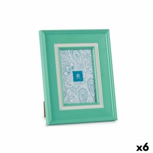 Ramka na Zdjęcia Szkło Kolor Zielony Plastikowy (6 Sztuk) (2 x 23 x 18 cm)