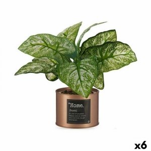 Roślina Dekoracyjna Ibergarden Home Metal Plastikowy Puszka 26 x 26 x 26 cm Miedź (6 Sztuk)