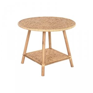 Stolik DKD Home Decor 61 x 61 x 46 cm 61 x 61 x 49 cm Brązowy Rattan