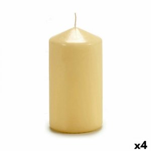 Świeca Acorde CY70130M Krem 7 x 13 x 7 cm (4 Sztuk)