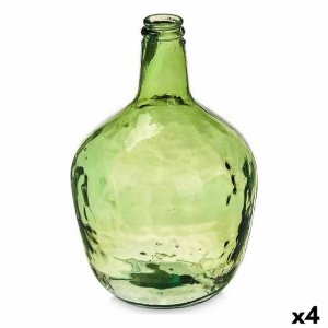 Butelka 2255/04-G Kolor Zielony Gładki 4 L 17 x 29 x 17 cm Dekoracja (4 Sztuk)