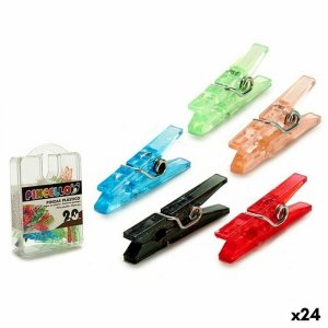 Klamerki Pincello Wielokolorowy Plastikowy (24 Sztuk)