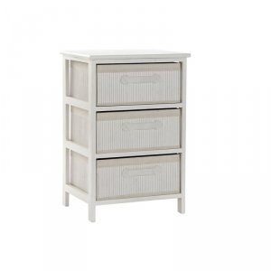 Komoda DKD Home Decor Biały Bambus Drewno paulowni 42 x 32 x 63 cm