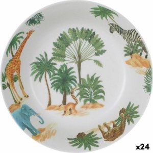 Talerz głęboki La Mediterránea Sauvage Melamina 20 x 20 x 5 cm (24 Sztuk)