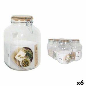 Łódź Borgonovo Hermetyczny 3,1 L Bambus 13 x 13 x 24 cm (6 Sztuk)