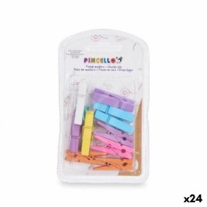 Klamerki Pincello 397 Wielokolorowy Drewno Średni (24 Sztuk)
