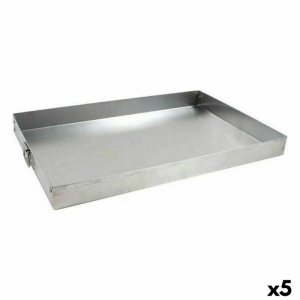 Prostokątna forma VR Srebrzysty Aluminium 42 x 28,5 x 3,5 cm (5 Sztuk)