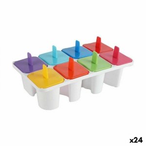 Foremki do Lodów Privilege Wielokolorowy 18,5 x 10,5 x 7 cm (24 Sztuk)