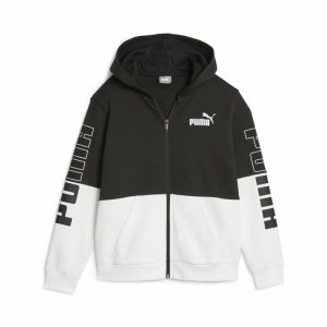 Bluza z kapturem i zamkiem Unisex Puma Czarny