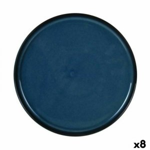 Tacka do przekąsek La Mediterránea Chester Niebieski Okrągła 26,8 x 2,6 cm (8 Sztuk)