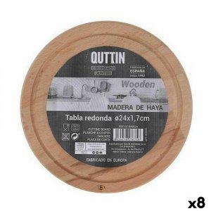 Deska do serwowania Quttin Quttin Okrągła ø 24 x 1,7 cm (8 Sztuk)