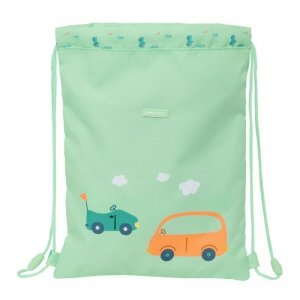 Worek na buty ze sznurkami Safta Coches Kolor Zielony 26 x 34 x 1 cm