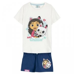 Piżama Dziecięcy Gabby's Dollhouse Niebieski Beżowy