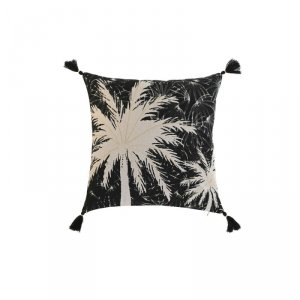Poduszka Home ESPRIT Czarny Boho Palma 45 x 5 x 45 cm