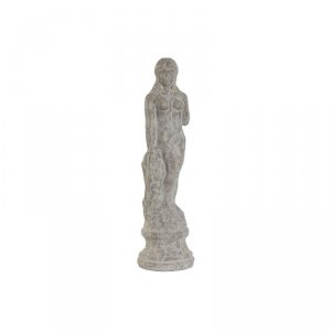 Figurka Dekoracyjna Home ESPRIT Szary Kobieta Romantyczny Wykończenie antyczne 17 x 17 x 61 cm