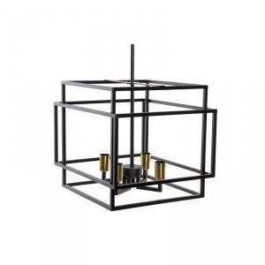 Lampa Sufitowa DKD Home Decor Czarny Metal 40 W 47 x 40 x 142 cm
