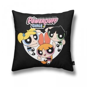 Poszewka na poduszkę Powerpuff Girls Powerpuff B Czarny Wielokolorowy 45 x 45 cm