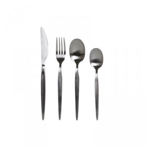 Zastawa stołowa DKD Home Decor Srebrzysty Stal nierdzewna 2 x 0,5 x 22 cm 24 Części