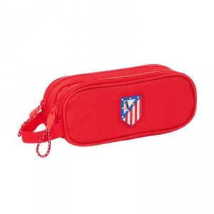 Piórnik Podwójny Atlético Madrid Czerwony 21 x 8 x 6 cm