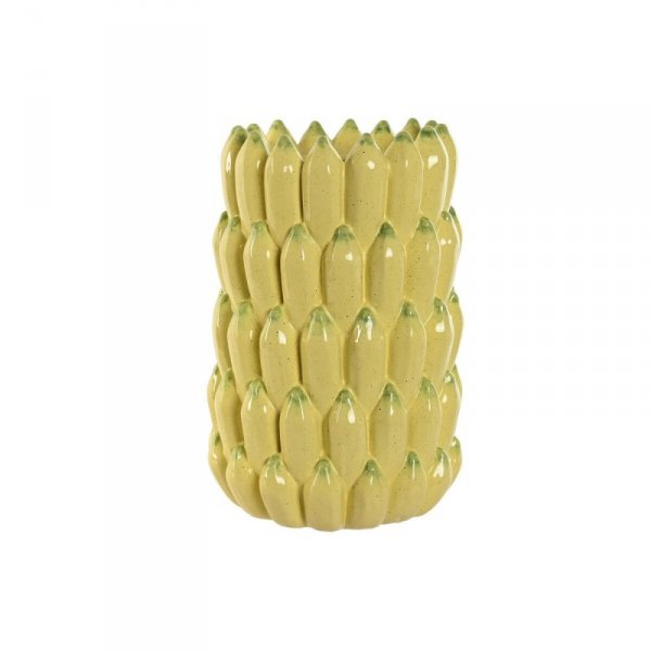 Wazon Home ESPRIT Żółty Ceramika Kamionka Tropikalny 25 x 25 x 38 cm