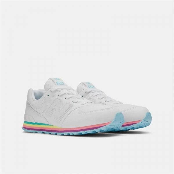 Obuwie Sportowe Dziecięce New Balance 574 Core Biały