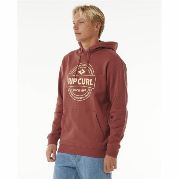 Bluza z kapturem Męska Rip Curl Stapler Hood Brązowy