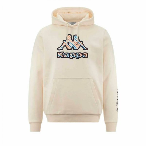 Bluza z kapturem Męska Kappa Fetro Swt Biały