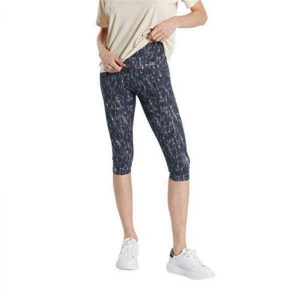 Legginsy Sportowe Damskie Ditchil Capri Vibrant Ciemnoniebieski