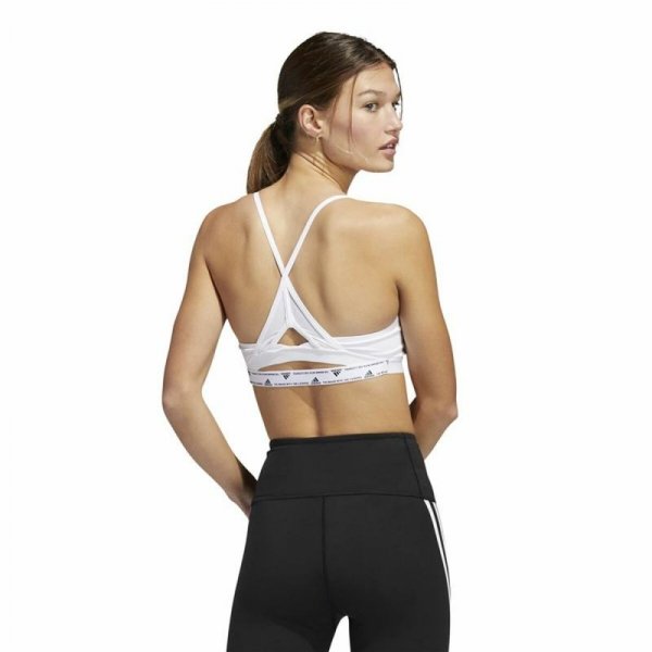 Stanik Sportowy Adidas Aeroreact Ls P Biały