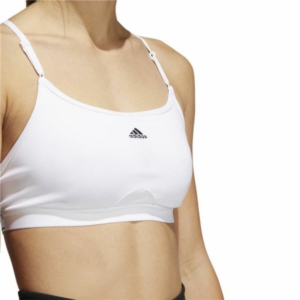 Stanik Sportowy Adidas Aeroreact Ls P Biały
