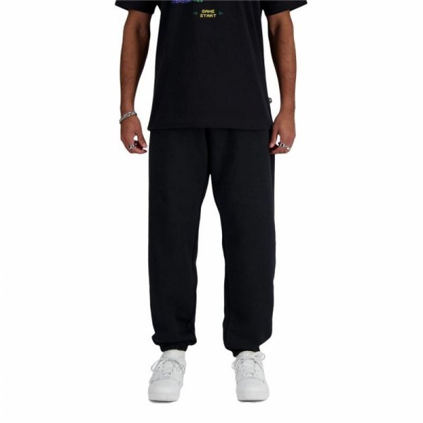 Spodnie dresowe dla dorosłych New Balance Sport Essentials Fleece Czarny Mężczyzna