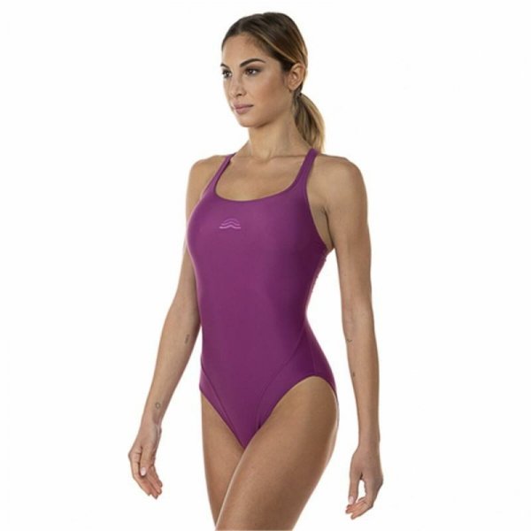 Strój kąpielowy Damski Aquarapid Costume  Fioletowy