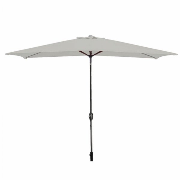 Marbueno Parasol Acero 8 Varillas 200x300 cm Poliester Biały Ogród, Basen, Taras