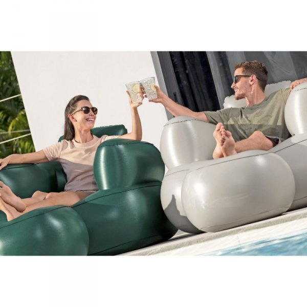 Bestway Fotel Inflacyjny z Podnóżkiem Kolor Mix 107x99x80/48x48x36 cm Wnętrze 75137