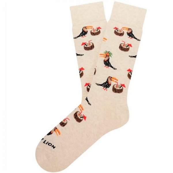 Skarpety Jimmy Lion Tropical Toucan Beżowy 41-46