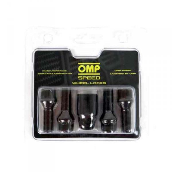 Zestaw śrub OMP OMPS09831401 M14 x 1,50 4 uds Czarny