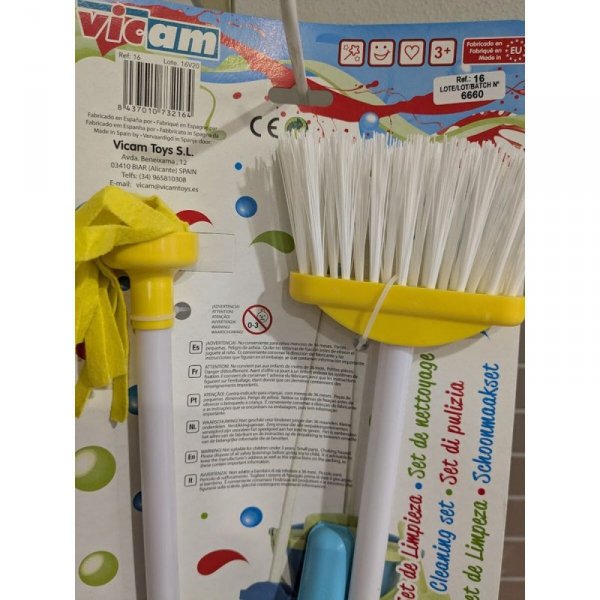 zestaw do czyszczenia i przechowywania Cleaning Home 16 Sześcian Mop Szufelka Miotła