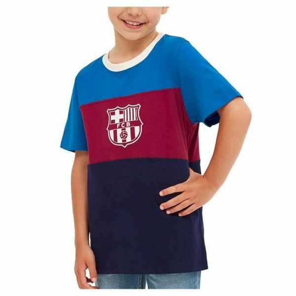 Koszulka Piłkarska z Krótkim Rękawem Dziecięca F.C. Barcelona Czerwony