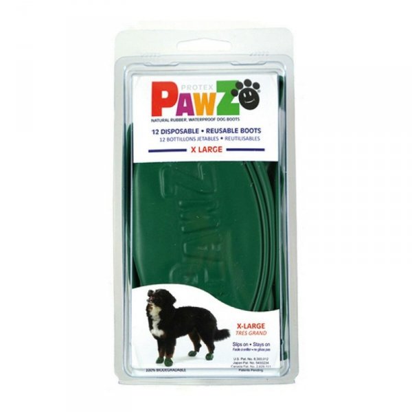 Buty Pawz Pies 12 Sztuk Rozmiar XL Kolor Zielony
