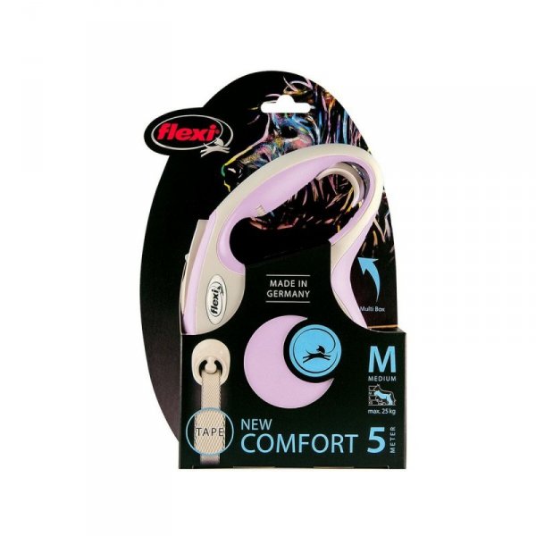 Smycz dla psa Flexi New Comfort Różowy Rozmiar XS (3 m)