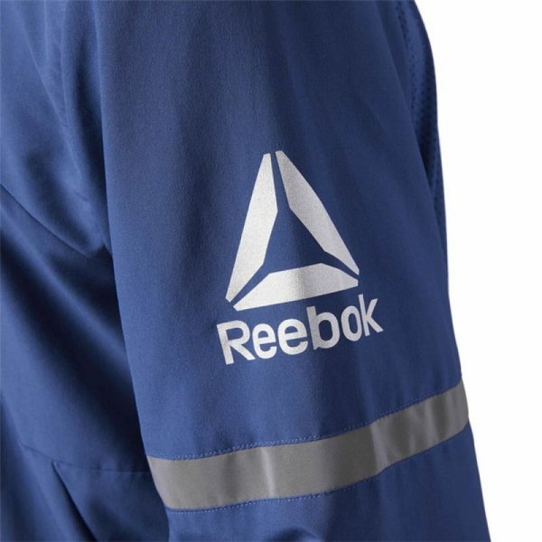 Męska kurtka sportowa Reebok Run Woven Ciemnoniebieski