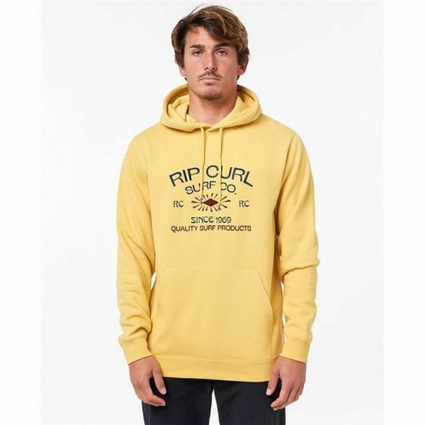 Bluza z kapturem Męska Rip Curl Radiate Żółty