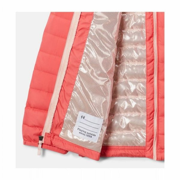 Kurtka Sportowa Dziecięca Columbia Powder Lite™ Łosoś