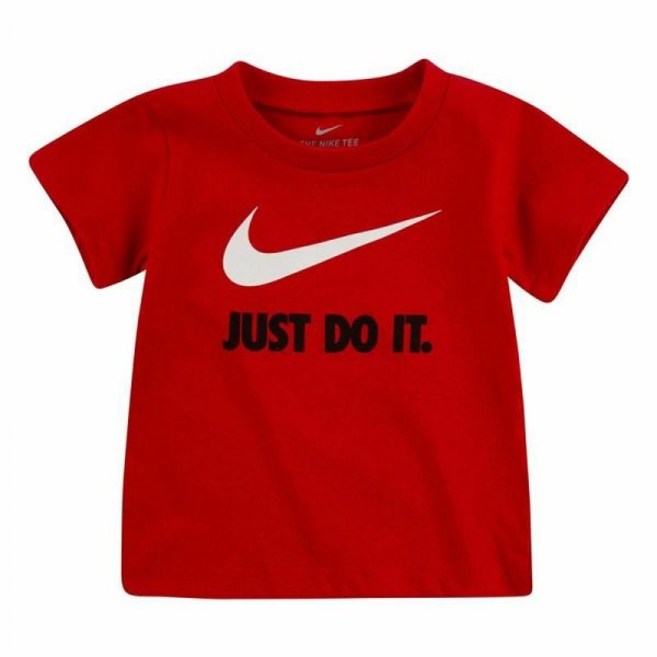 Koszulka z krótkim rękawem dla dzieci Nike Czerwony